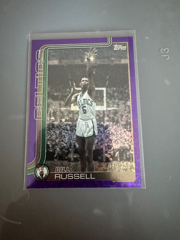 2025-26 Topps Flagship Bill Russell Holo Foil /250