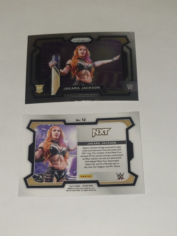 2024 Panini Prizm WWE #12 Jakara Jackson Rookie RC Wrestling Trading Card gallery