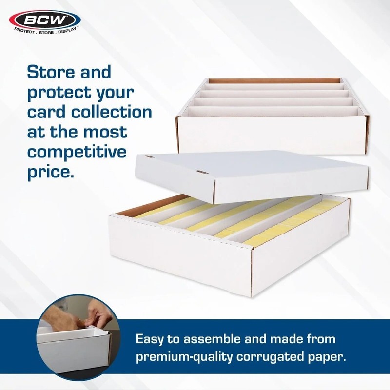 BCW 5000 Count Corrugated Cardboard Super Monster Box Sport Trading Card Storage gallery