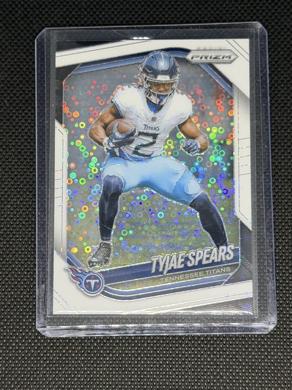 2025 Panini Prizm Football – #270 Tyjae Spears White Disco Prizm (SP)