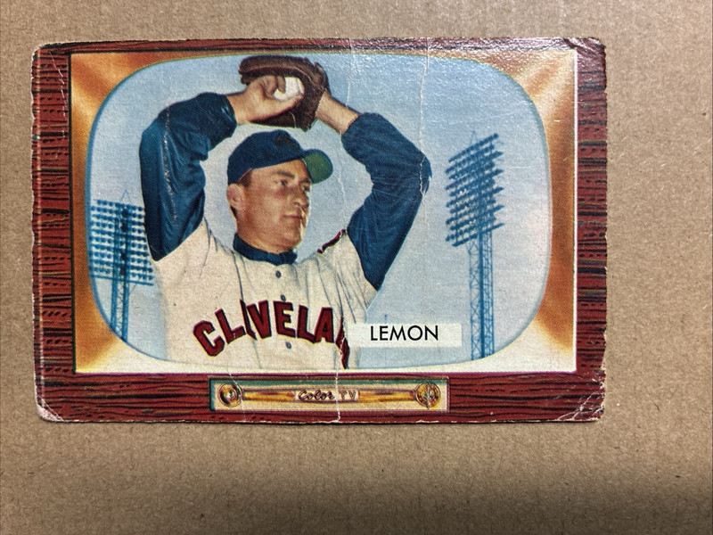 1955 Bowman #191 – Bob Lemon (Lower Grade)