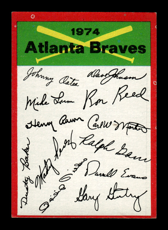 1974 Topps Baseball Team Checklists – Conditions Vary ~ Choose Your Card