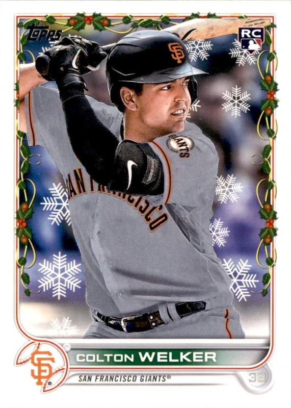 2022 Panini Holiday Colton Welker RC San Francisco Giants #HW26