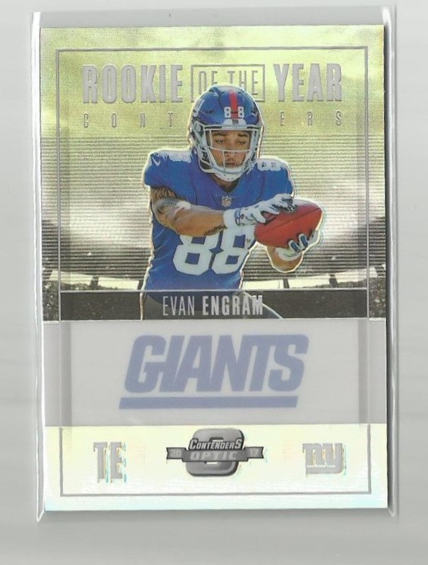 2017 CONTENDERS OPTIC RC ROY CONTENDER EVAN ENGRAM #d 08/99 NEW YORK GIANTS