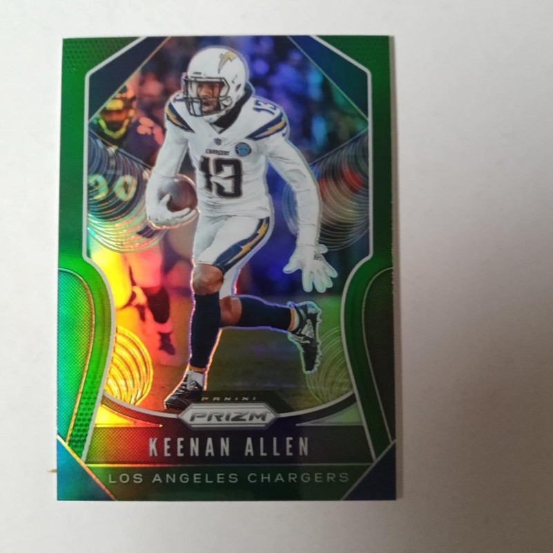 2019 Panini Prizm Green Prizm #216 Keenan Allen Chargers