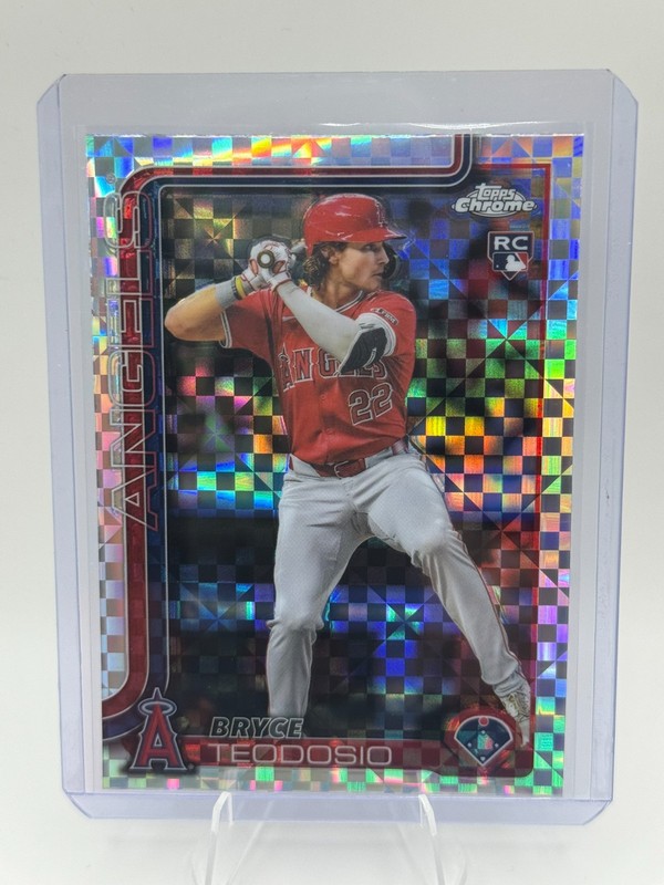 2025 Topps Chrome – Bryce Teodosio #198 X-Fractor (RC) Angels