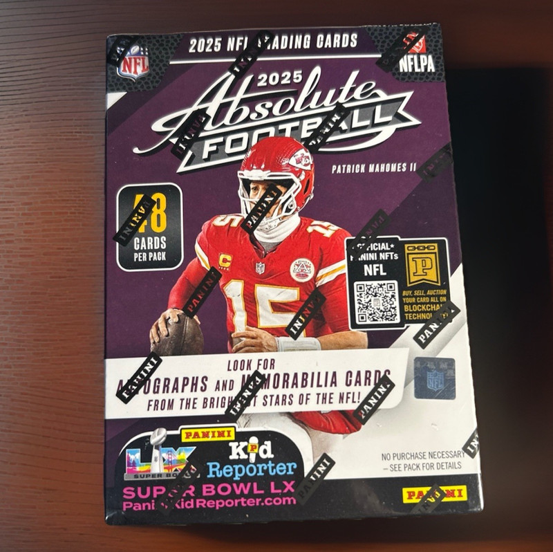 2025 Panini Absolute Football Factory Sealed 6 Pack Blaster Box 48 Cards Per Box