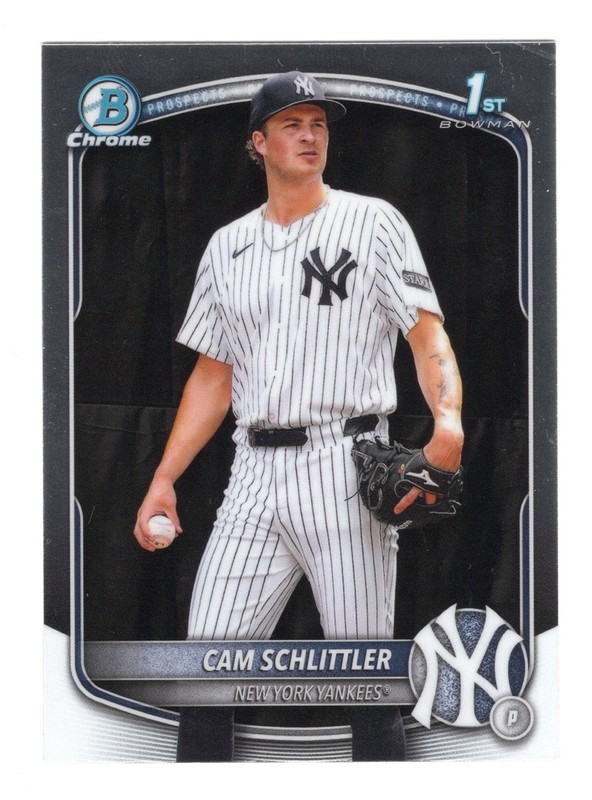 Cam Schittler 2025 Bowman Chrome 1st Bowman Prospect Yankees Rookie RC