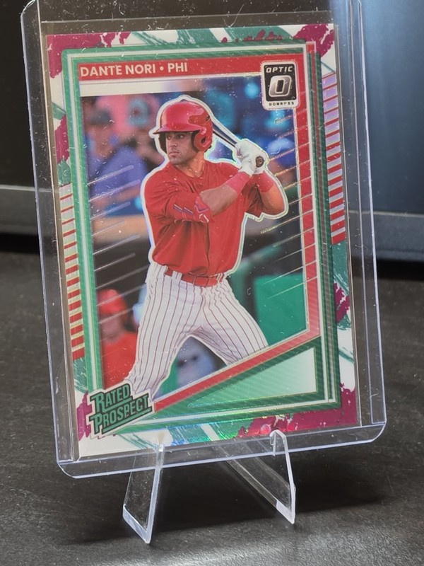 Dante Nori 2025 Donruss Optic Jazz Prizm SSP Rated Prospect #190 Case Hit