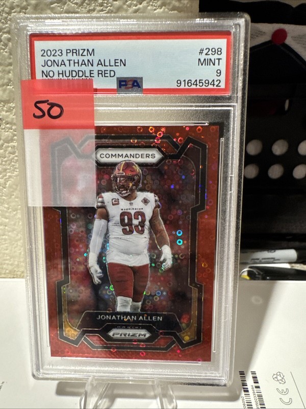 2023 Panini Prizm – Red No Huddle Prizm #298 Jonathan Allen /70