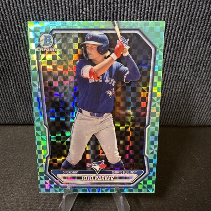 2025 Bowman Draft – Chrome JoJo Parker #BDC-8 Aqua Geometric Refractor /125 (RC)