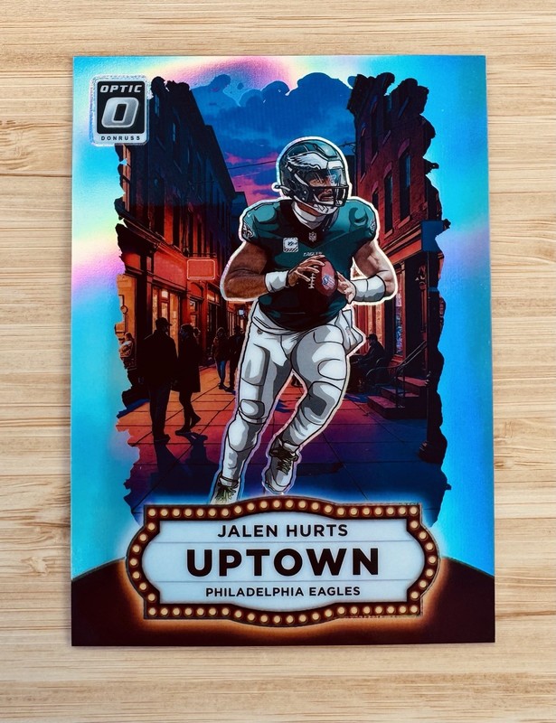 Panini 2025 Donruss Optic Uptowns Uptown Jalen Hurts Eagles #9 NFL Card
