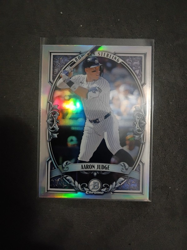 2026 Bowman Chrome Aaron Judge Sterling Relevation Insert New York Yankees BST-4