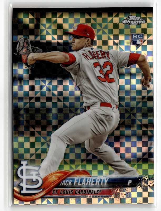 Jack Flaherty Rookie 2018 Topps Chrome Update #HMT18 X-Fractor #/99