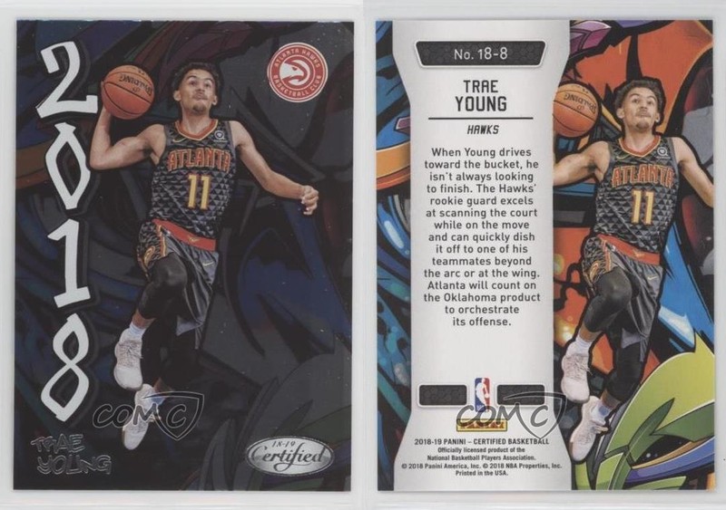 2018-19 Certified 2018 Trae Young #18-8 Rookie RC 0y1d gallery