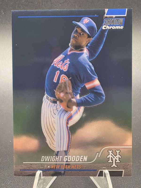 2022 Stadium Club Chrome #32 Dwight Gooden Blue Refractor 69/199