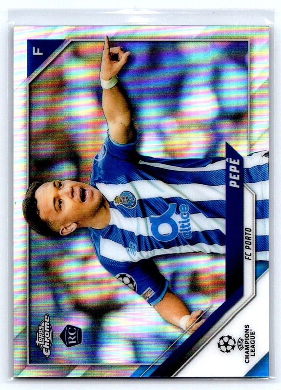 2021-22 Topps Chrome UEFA Champions League #52 Pepê Refractor RC bX9d