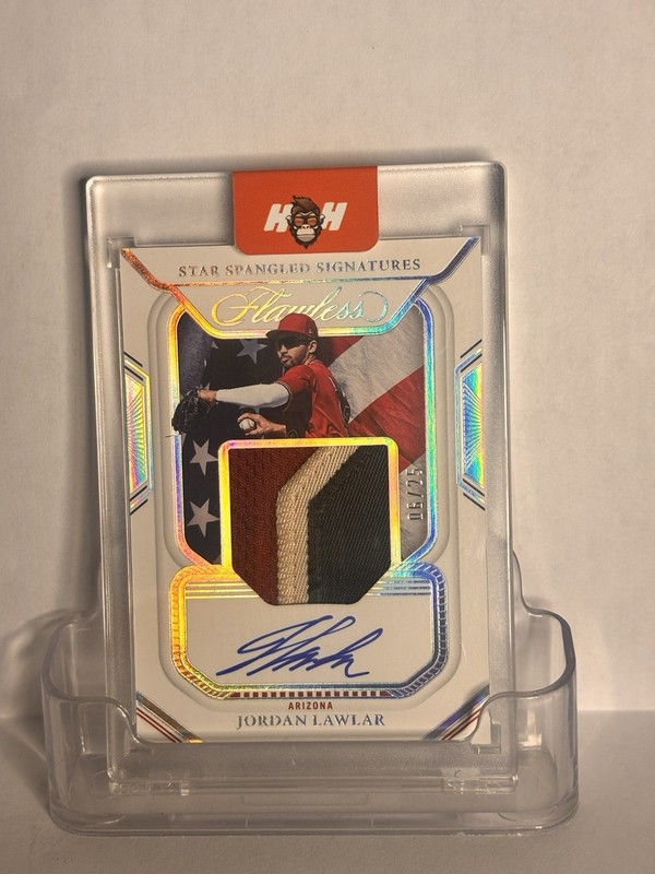 2023 Panini Flawless Star Spangled Signatures Jordan Lawlar #SS-JL Gold (AU, RC)