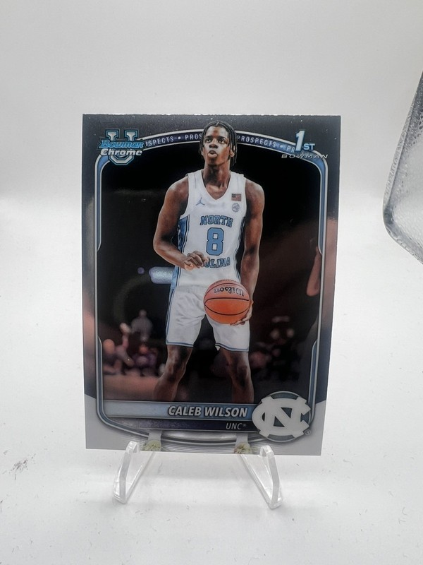 2025-2026 Topps Bowman Caleb Wilson 1st Chrome BCP-83 UNC North Carolina