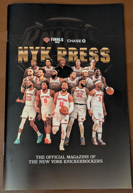 New York Knicks Official Program “NYK PRESS” For The FINALS 2026 MSG – NBA