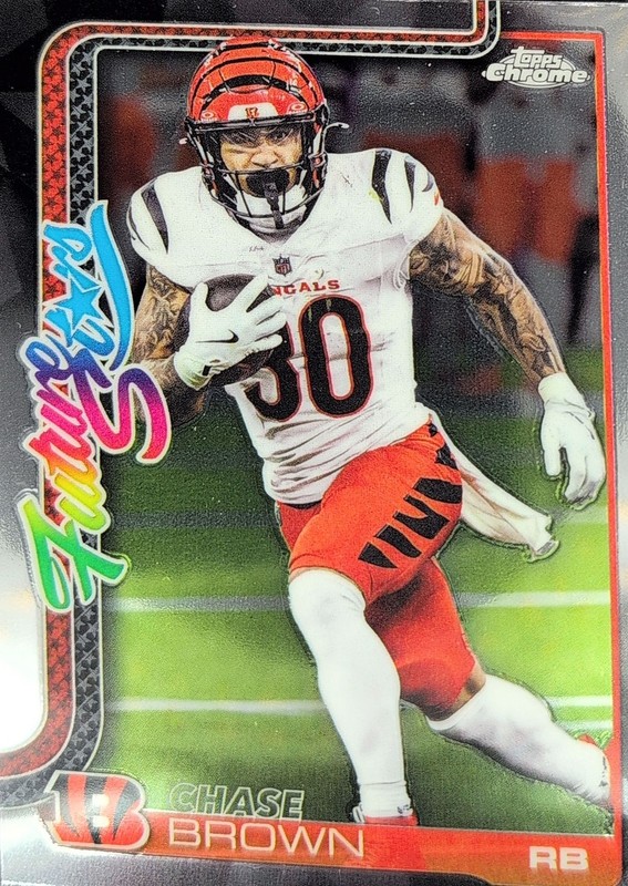 Chase Brown 2025 Topps Chrome #FS-13 Future Stars Cincinnati Bengals