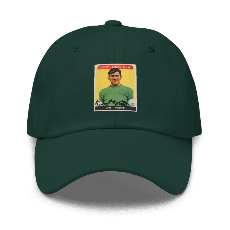 1933 Sport Kings Jim Thorpe Vintage Card Dad Hat – Pre War Sports Legend Cap gallery