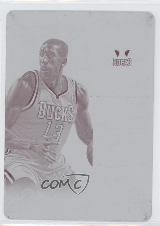 2012 Panini National Treasures Printing Plate Magenta 1/1 Ekpe Udoh Logoman 0f8