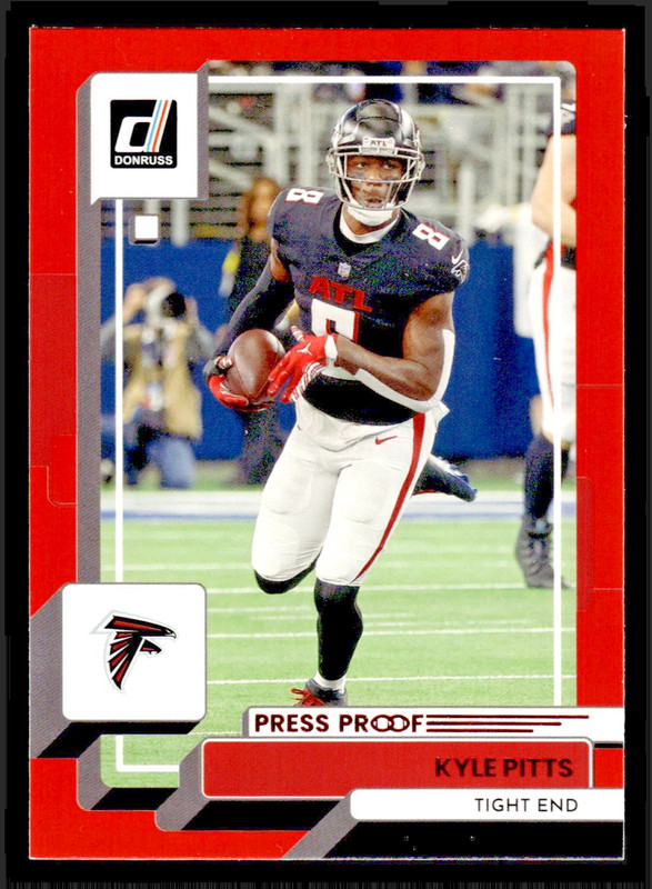 2022 Donruss Kyle Pitts Red Press Proof #227 – Atlanta Falcons