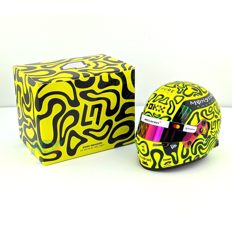 2025 Lando Norris McLaren Mini Helmet - 1:2 Scale Bell F1 Helmet - Model 4100416 gallery