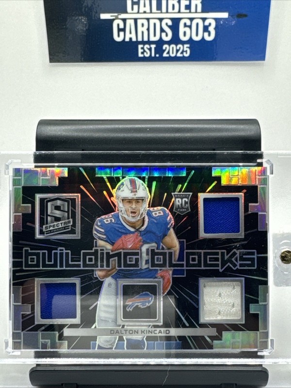 DALTON KINCAID 2023 SPECTRA BUILDING BLOCKS ROOKIE HYPER PATCH RC 67/75