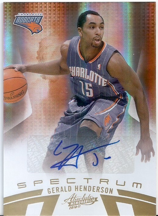 2010-11 Absolute Memorabilia Spectrum Signatures Gold #79 Gerald Henderson/199