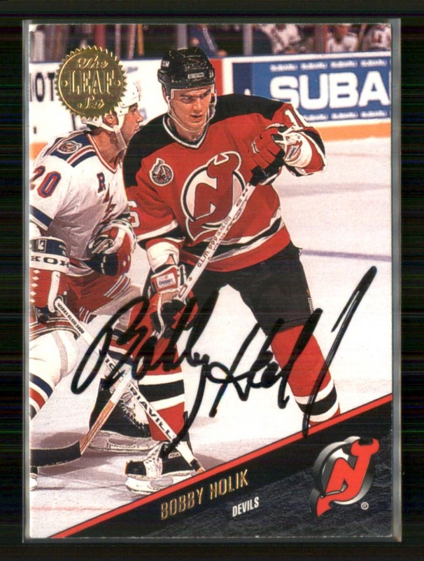 1993-94 Leaf #227 Bobby Holik Autograph New Jersey Devils TW6897
