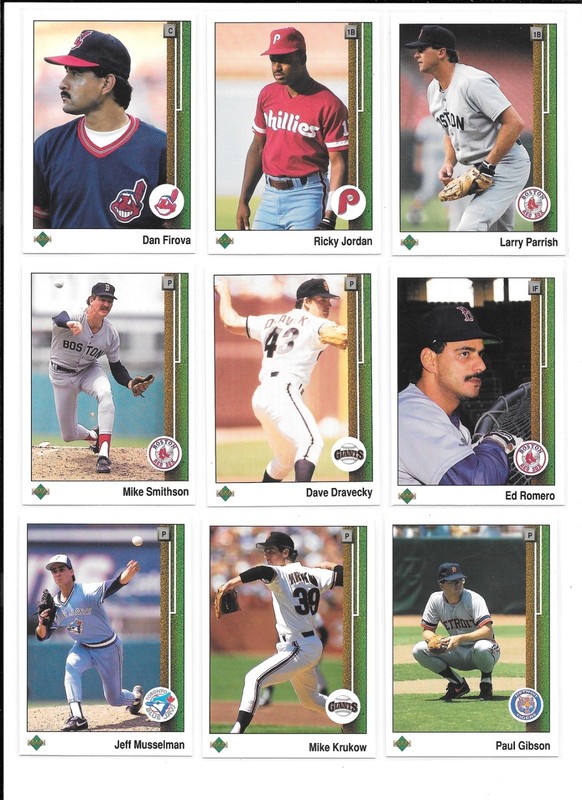 1989 Upper Deck Baseball Trading Cards / Choose #s 1 - 235 / mb58 gallery