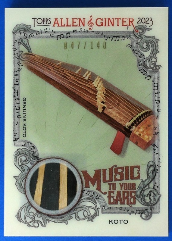2023 Topps Allen & Ginter KOTO /140 RELIC MUSIC GENIUNE INSTRUMENT MTYER-K