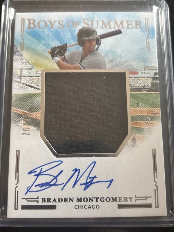 2025 Boys of Summer Braden Montgomery Jumbo Material Signatures #JMS-BM #/99