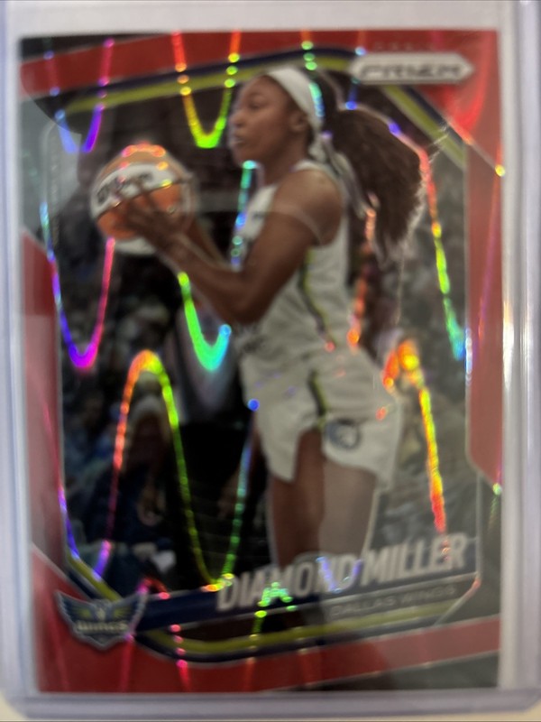 2024 Panini Prizm WNBA Diamond Miller Red Seismic #27 /249