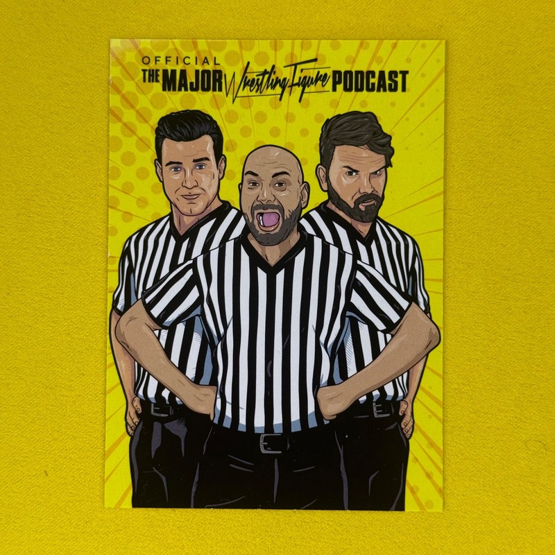 Referee Kanik MWFP Major Wrestling Figure Podcast Bendies Trading Card
