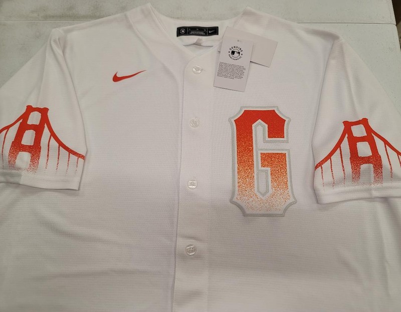 30905 Nike SAN FRANCISCO GIANTS City Connect 100% REAL Baseball JERSEY NWT $140 gallery