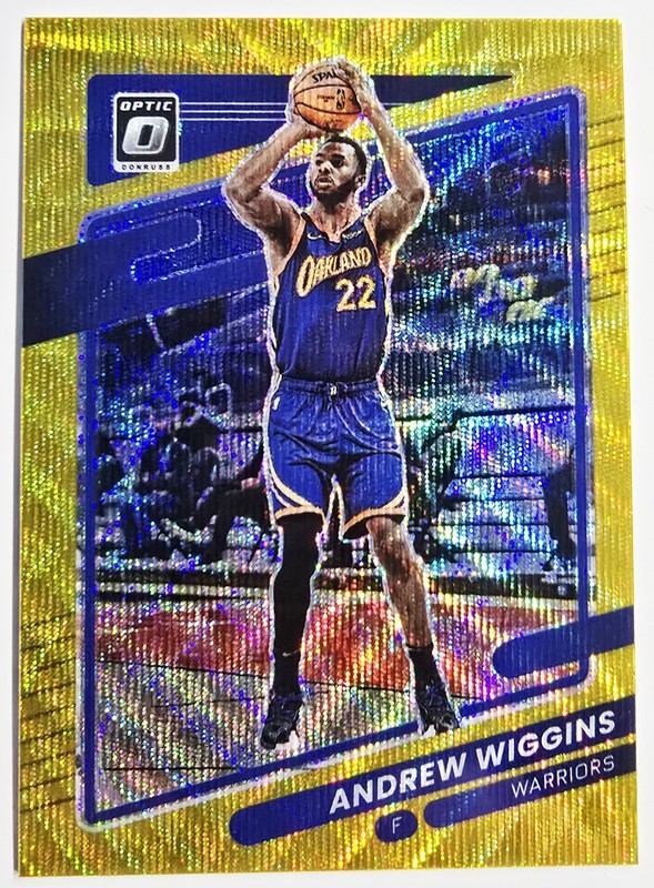 20221-1022 Panini Donruss Optic Andrew Wiggins Gold Wave Prizm #113 Tmall 🟡🌊