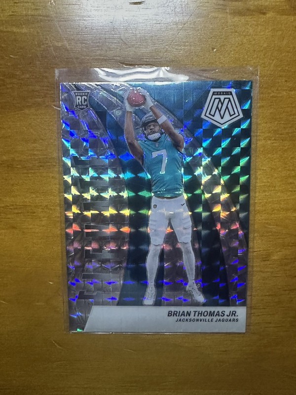 2024 Panini Mosaic Brian Thomas Jr Silver Elevate Prizm #1 Jaguars Rookie RC