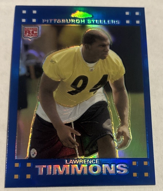 2007 Topps Chrome – Lawrence Timmons #TC243 Blue Refractor (RC)