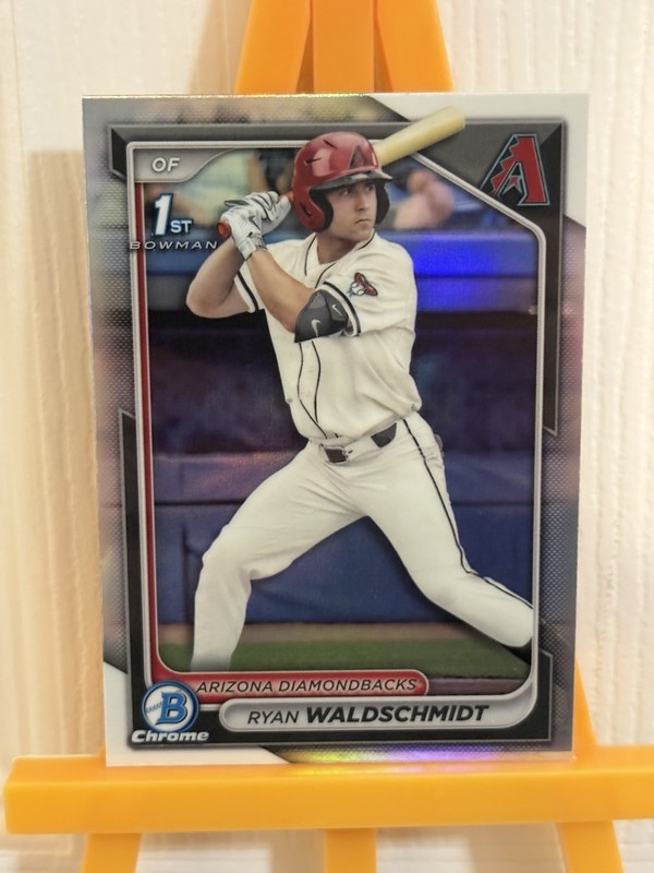 2024 Bowman Draft Ryan Waldschmidt 1st Bowman REFRACTOR #BDC-18 DBacks ⚾️🔥📈