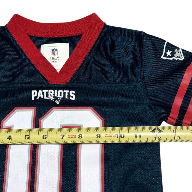 NFL Team Apparel Kids Patriots Jersey #10 Mac Jones 3T Navy Red White Polyester gallery