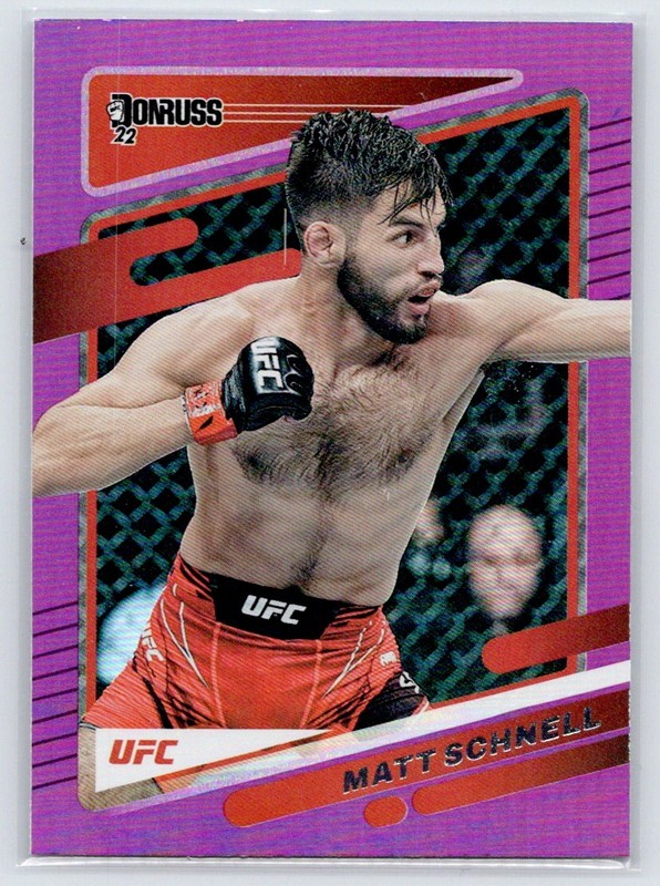 2022 Donruss UFC #123 Matt Schnell Holo Pink