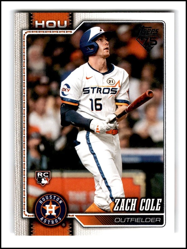 2026 Topps SERIES 2 #601 Zach Cole RC – Houston Astros