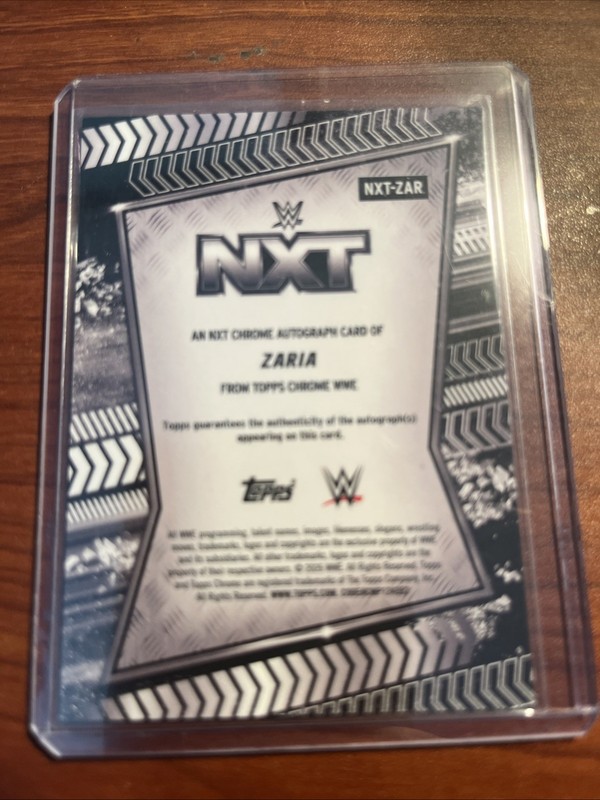 ZARIA 2026 TOPPS CHROME WWE NXT AUTOGRAPH AUTO #NXT-ZAR gallery