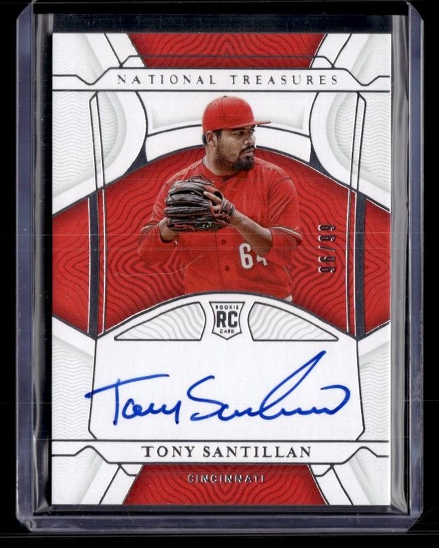 2022 Panini National Treasures #RS-TS Tony Santillan Rookie Signatures SN,AU