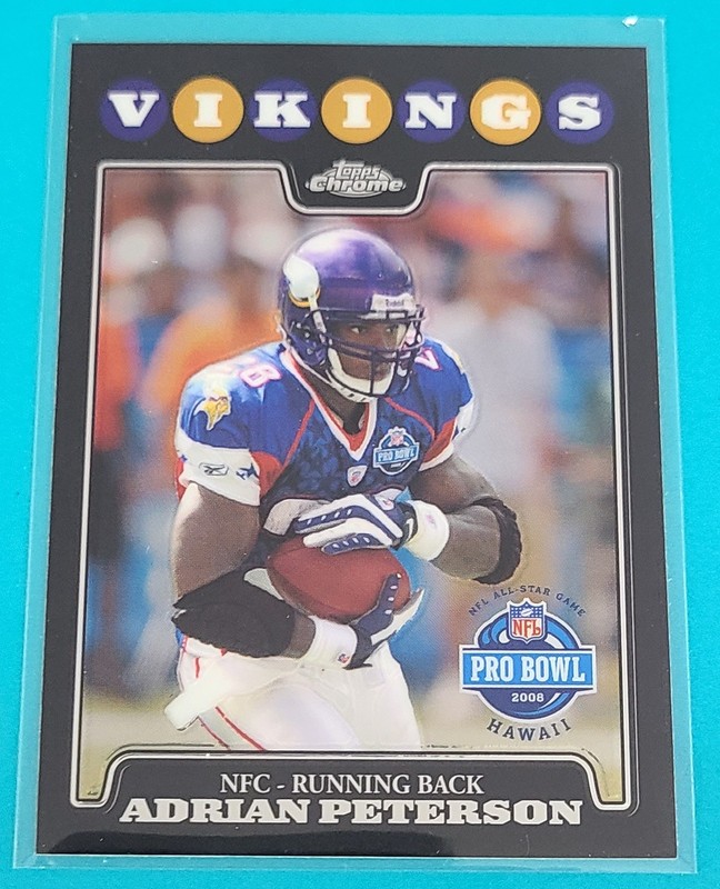 2008 Topps Chrome #TC133 Adrian Peterson Minnesota Vikings FOOTBALL Card M8