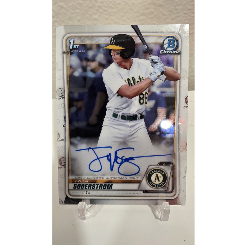 2020 Bowman Chrome 1st Auto Tyler Soderstrom Athletics CDA-TS