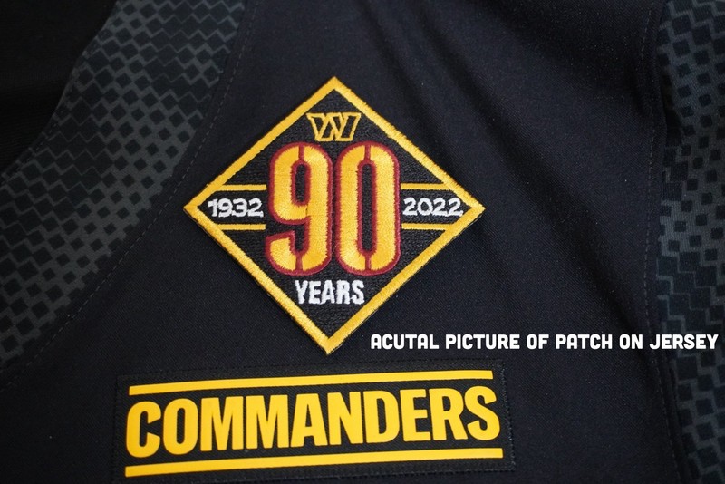 Washington Commanders 90th Anniversary Black Patch gallery